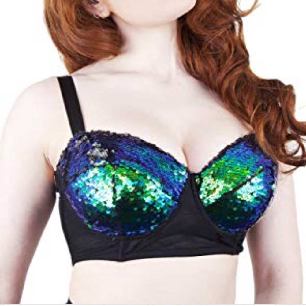 NWOT Tallulah Sequin bra
